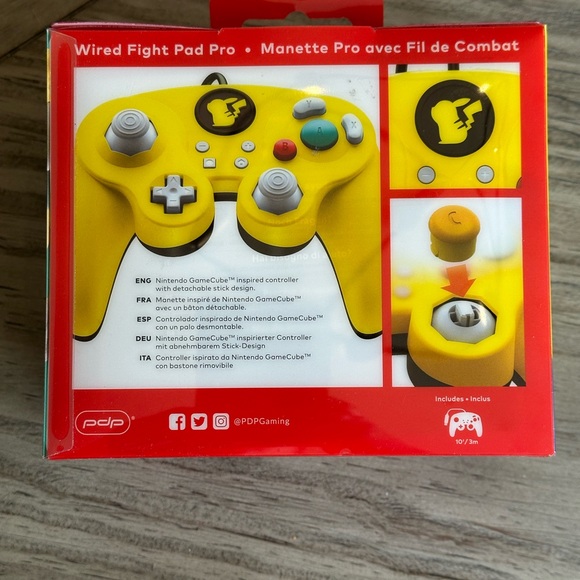 NEW Nintendo Switch Pokemon Wired Fight Pad Pro - Picture 3 of 3